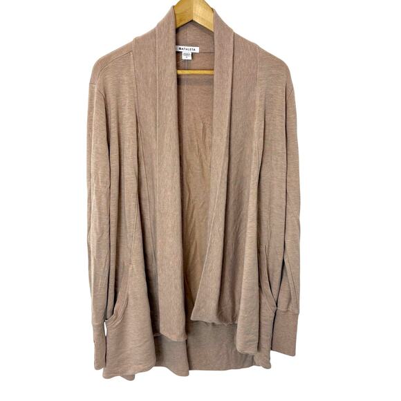 Athleta - Pranayama Open Wrap Cardigan- Mocha Latte-Women's Size Large - Picture 1 of 9